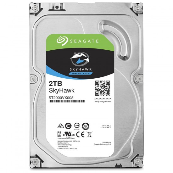 SEAGATE 2TB SKYHAWK SATA 3.0 3.5" 7200RPM GÜVENLİK DİSKİ