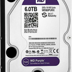 WD 6TB PURPLE SATA 3.0 3.5" 5900RPM GÜVENLİK DİSKİ